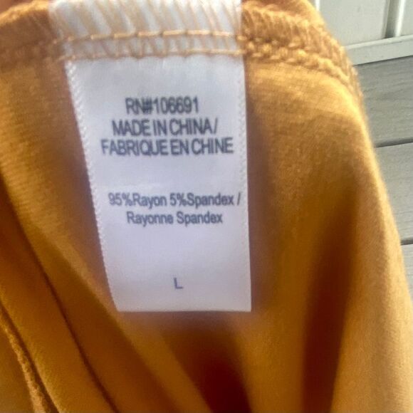 Young Fabulous & Broke Marigold Yellow Midi Drape Ruched Dress Backless Large - Picture 14 of 14